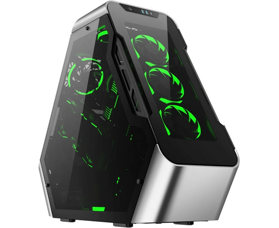  Корпус JONSBO TR03-G Silver glass panel 