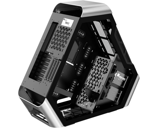  Корпус JONSBO TR03-G Silver glass panel 
