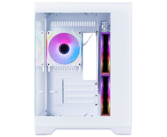  Корпус 1STPLAYER Megaview MV5-TP ARGB White(MV5-TP-WH-2FC7R-W-1FC7-W) mATX 
