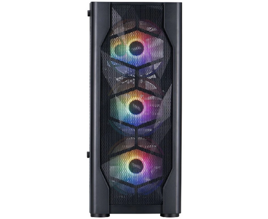  Корпус 1STPLAYER DK D4 Black (D4-BK-4F1) / ATX / 4x120mm FRGB fans 