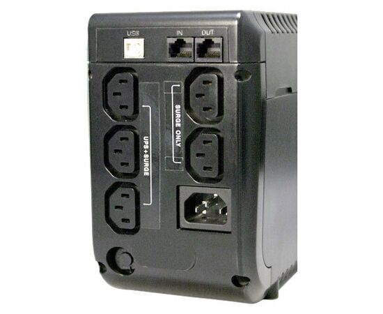  ИБП Powercom IMD-825AP, интерактивный, 825 ВА / 495 Вт, количество выходных разъемов: 5 (3 с питанием от батареи), время работы: 15 мин, USB, защита локальной сети 
