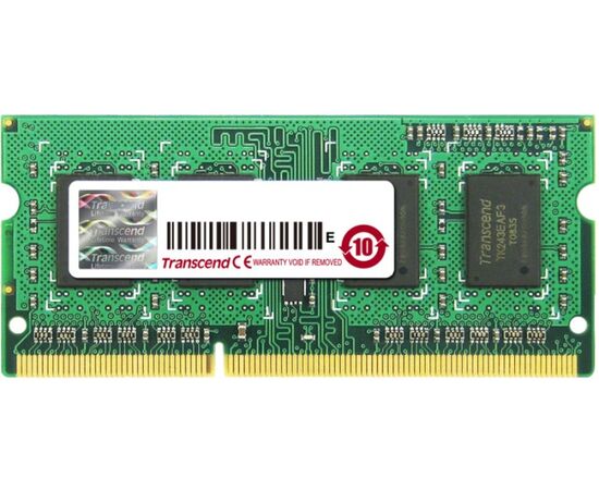  Модуль памяти DDR3 SODIMM 4Гб 1600MHz Non-ECC 2Rx8 CL11, Transcend 