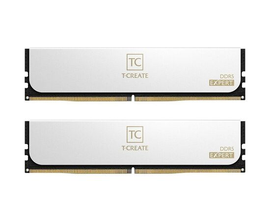  ОЗУ TEAMGROUP T-Create Expert 64GB (CTCWD564G6400HC34BDC01) (2x32GB) DDR5 6400MHz CL34 (34-44-44-84) 1.35V / White 