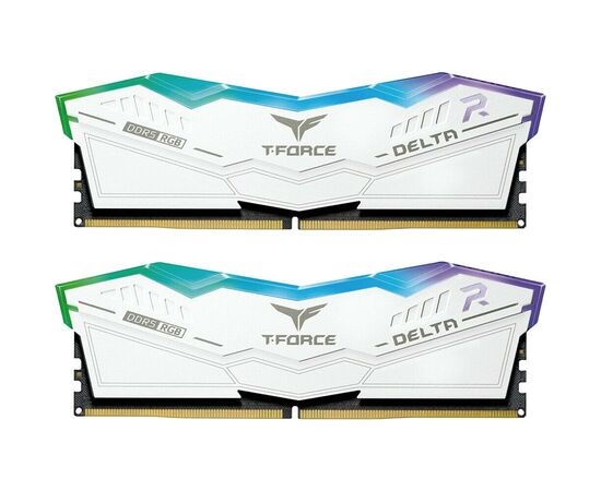  ОЗУ TEAMGROUP T-Force Delta RGB 32GB (FF4D532G7200HC34ADC01) (2x16GB) DDR5 7200MHz CL34 (34-42-42-84) 1.4V / White 
