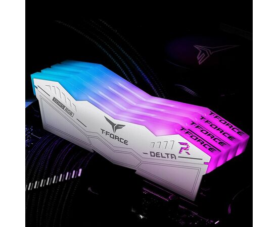  ОЗУ TEAMGROUP T-Force Delta RGB 32GB (FF4D532G7200HC34ADC01) (2x16GB) DDR5 7200MHz CL34 (34-42-42-84) 1.4V / White 
