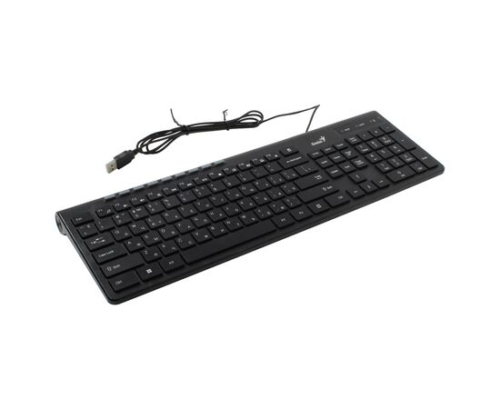  Клавиатура Genius SlimStar 230II, проводная, USB, 104 клавиши черный 