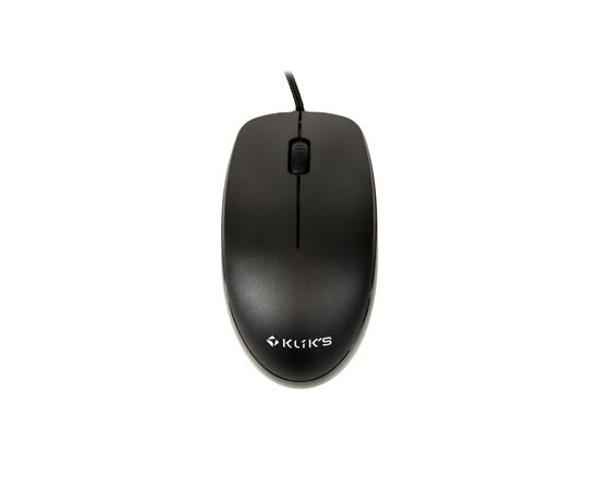  Мышь KLIKS 105M (LW-105M) проводная оптическая, USB, черный 
