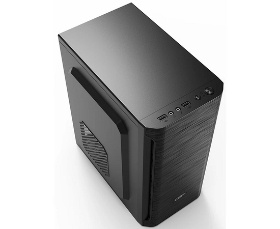  Корпус CBR MX10 (PCC-MATX-MX10-450W) mATX Minitower, c БП PSU-ATX450-12EC (450W/120mm), 2*USB 2.0, HD Audio+Mic, Black 