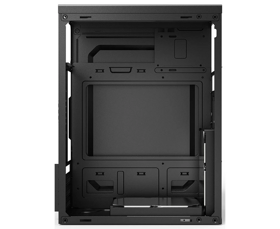  Корпус CBR MX10 (PCC-MATX-MX10-450W) mATX Minitower, c БП PSU-ATX450-12EC (450W/120mm), 2*USB 2.0, HD Audio+Mic, Black 