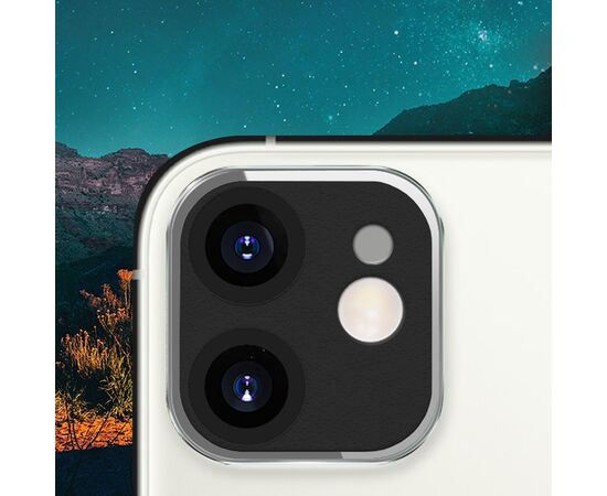  Защитное стекло на заднюю камеру COTEetCI Lens Film для iPhone 12 6.1", черный 