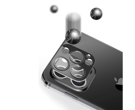  Защитное стекло на заднюю камеру COTEetCI Lens Film для iPhone 12 6.1", черный 