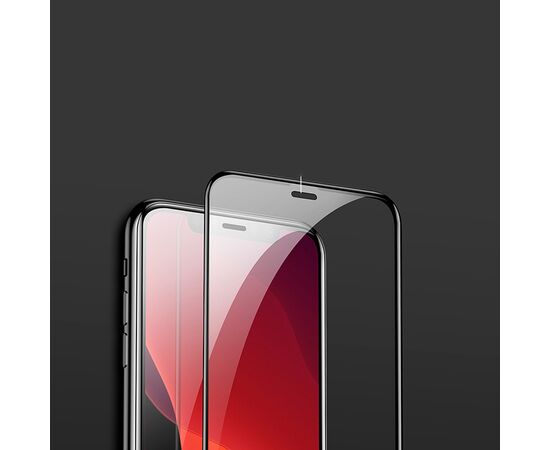  Защитное стекло BASEUS SGAPIPH65S-KC01 для iPhone XS Max/11 Pro Max, 0.3mm, прозрачный+черная рамка 