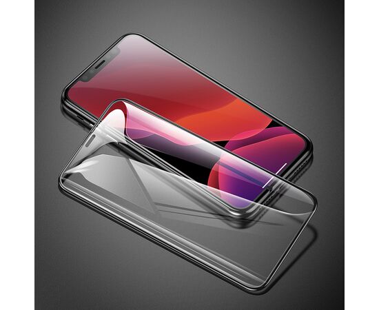  Защитное стекло BASEUS SGAPIPH65S-KC01 для iPhone XS Max/11 Pro Max, 0.3mm, прозрачный+черная рамка 