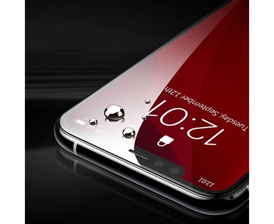  Защитное стекло BASEUS SGAPIPH65S-KC01 для iPhone XS Max/11 Pro Max, 0.3mm, прозрачный+черная рамка 
