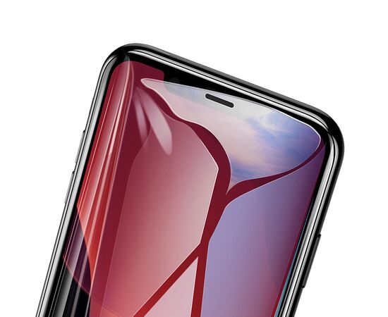  Защитное стекло BASEUS SGAPIPH65S-KC01 для iPhone XS Max/11 Pro Max, 0.3mm, прозрачный+черная рамка 