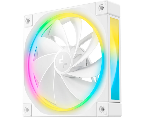  Вентилятор DEEPCOOL FL12R WH-3 in 1 120x120x25мм (PWM, ARGB, белый, 500-2150об/мин) Color Box 