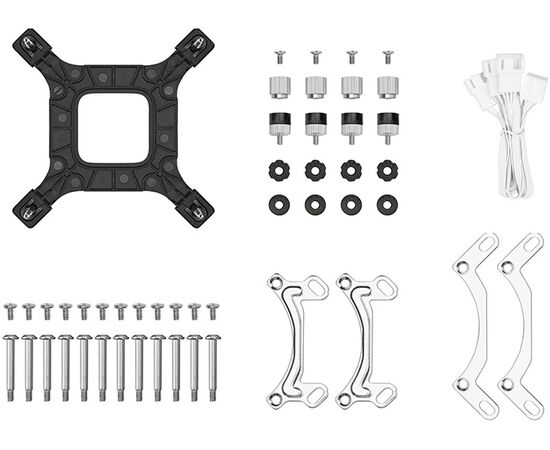  СВО DEEPCOOL LE360 WH V2 LGA1851/1700/1200/115X/AM5/AM4 (TDP 300W, ARGB Lighting, Anti-Leak edition, PWM, Triiple Fan) 