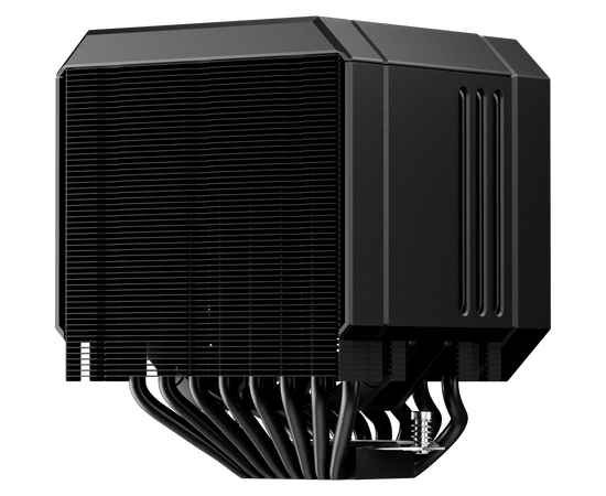  Кулер upHere UP2KC8C Black ARGB / 8HPx6mm, 280W TDP, dual tower, 2x120mm ARGB fans, 600-1650RPM, 68 CFM, 25dBA 
