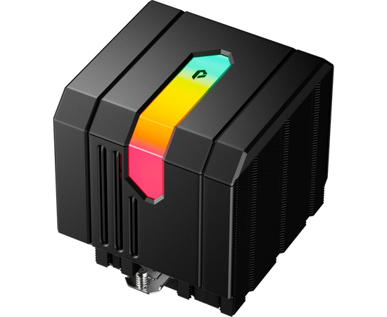  Кулер upHere UP2KC8C Black ARGB / 8HPx6mm, 280W TDP, dual tower, 2x120mm ARGB fans, 600-1650RPM, 68 CFM, 25dBA 