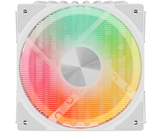  Кулер upHere H85TC8 White ARGB / 8HPx6mm, 200W TDP, top flow, 1x120mm ARGB fan, 600-1650RPM, 68 CFM, 25dBA 
