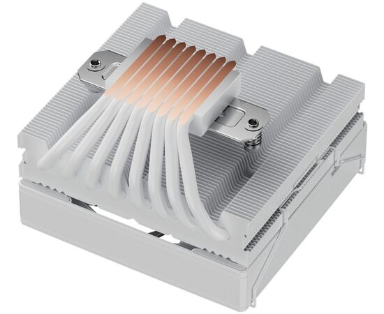  Кулер upHere H85TC8 White ARGB / 8HPx6mm, 200W TDP, top flow, 1x120mm ARGB fan, 600-1650RPM, 68 CFM, 25dBA 