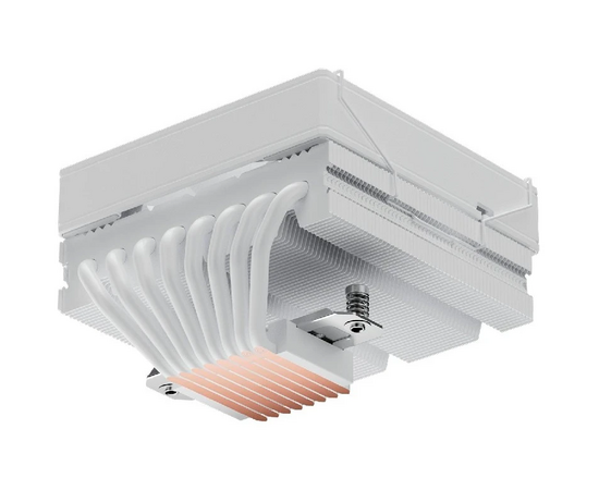 Кулер upHere H85T8 White / 8HPx6mm, 200W TDP, top flow, 1x120mm fan, 600-1650RPM, 68 CFM, 25dBA 
