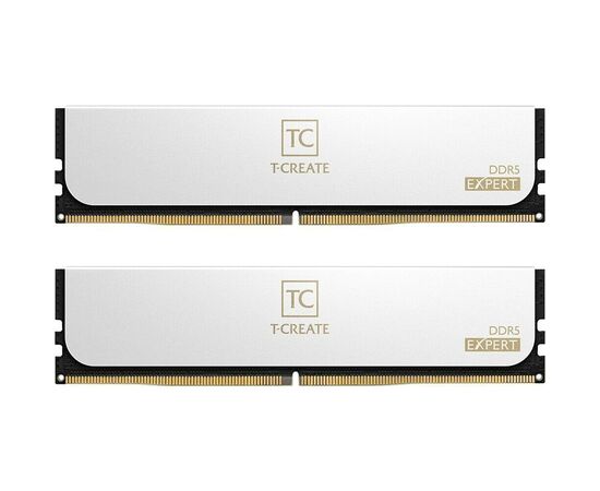  ОЗУ TEAMGROUP T-Create Expert 64GB (CTCWD564G6000HC34BDC01) (2x32GB) DDR5 6000MHz CL34 (34-44-44-84) 1.35V / White 