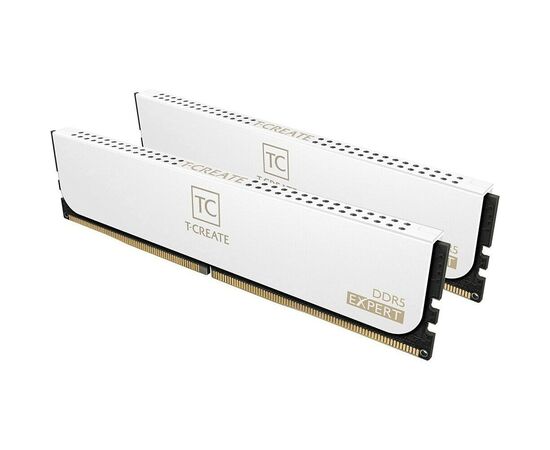  ОЗУ TEAMGROUP T-Create Expert 64GB (CTCWD564G6000HC34BDC01) (2x32GB) DDR5 6000MHz CL34 (34-44-44-84) 1.35V / White 