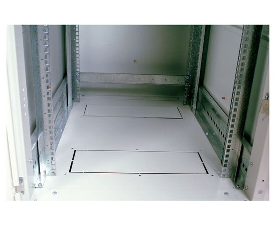  Шкаф коммутационный ЦМО ШТК-М-18.6.6-4ААА напольный 18U 600x600мм пер.дв.перфор. серый 